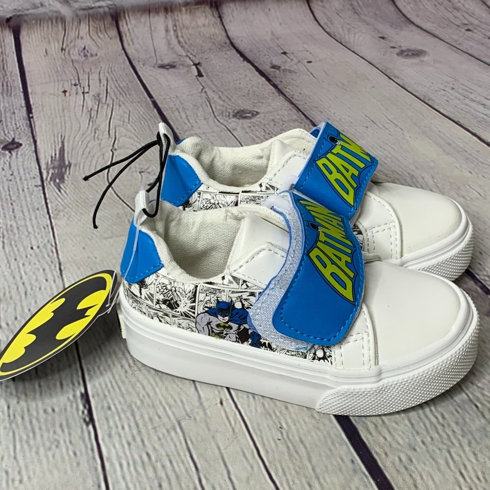 Batman Comic Print Hook & Loop Shoe